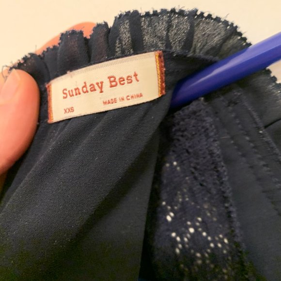 Sunday Best Navy Dress (size XXS) - Picture 3 of 3